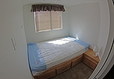 パークシーダー住居モデルのベッドルーム